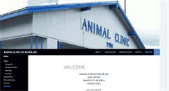 Desktop Screenshot of animalclinicofbaker.com
