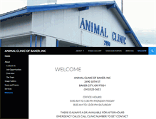 Tablet Screenshot of animalclinicofbaker.com
